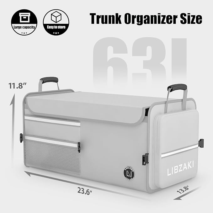 LIBZAKI Car Trunk Storage Organizer - Image 6