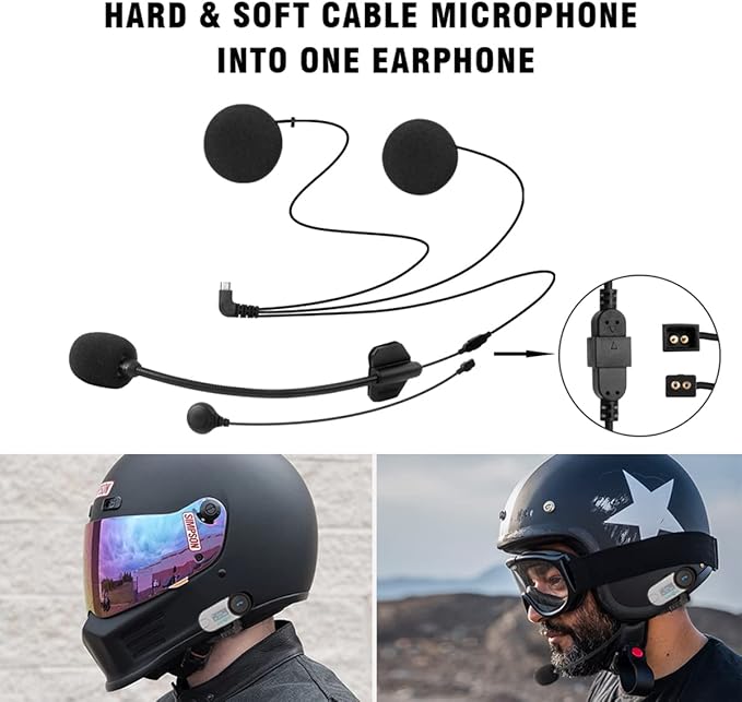 FreedConn 1pcs TCOM-SC Bluetooth Motorcycle Headset, 2-3 Riders Helmet - Image 7