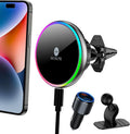 MOKPR for Magsafe Car Mount Charger-Wireless Car Charger-Magnetic Car Phone by MOKPR