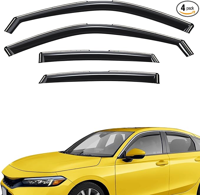 Extra Durable Window Deflectors in-Channel Window Visors Rain Guards Fit by AEROGUYSCustomfitrainguard