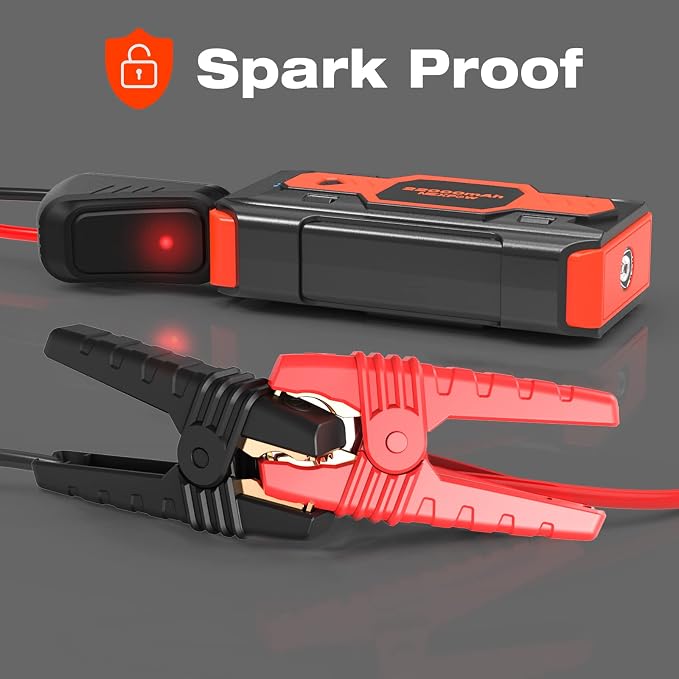 NEXPOW 2500A Peak Car Battery Jump Starter, 12V Auto Car Battery Booster Pack - Image 4