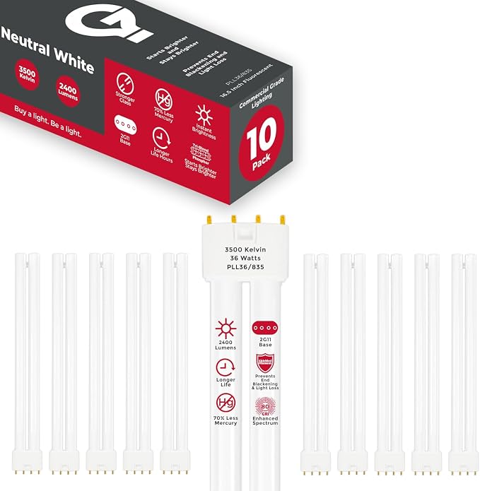 GoodBulb PLL36/835 36W 16.5" Twin Tube Compact Fluorescent Light Bulb 4-pin - Image 2