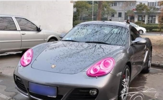 12 by 48 Inches Self Adhesive Headlight, Tail Lights, Fog Lights Tint Vinyl Film by F+%26+B+LED+LIGHTS