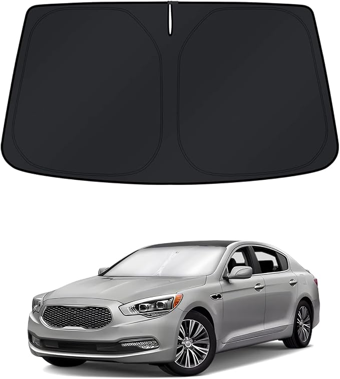 KUST Windshield Sun Shade for Kia K9/K900 2013–2018 Custom Fit Window Shade Sun by KUST