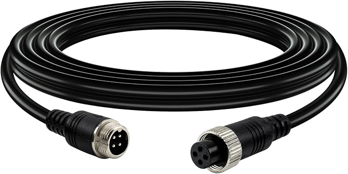 Car Video Extension Cable 4 Pin Aviation Waterproof Shockproof by Lonlonty