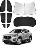 Sunshades for Hyundai Tucson 2016-2021 Accessories Windshield Sun Shade Side by Canvcle