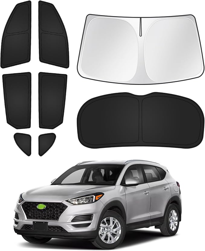 Sunshades for Hyundai Tucson 2016-2021 Accessories Windshield Sun Shade Side by Canvcle