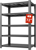 5 Tier Metal Shelving Unit, Heavy Duty Garage Shelves by SYLOUGH