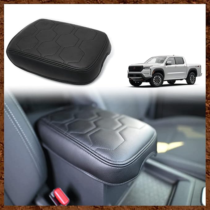 Muslogy for Frontier Center Console Pad Armrest Box Cover Vegan Leather Soft by Muslogy