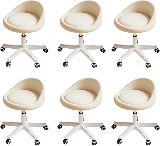 Rolling Stool Set of 6 Rolling Hydraulic Salon Stool by Walktory