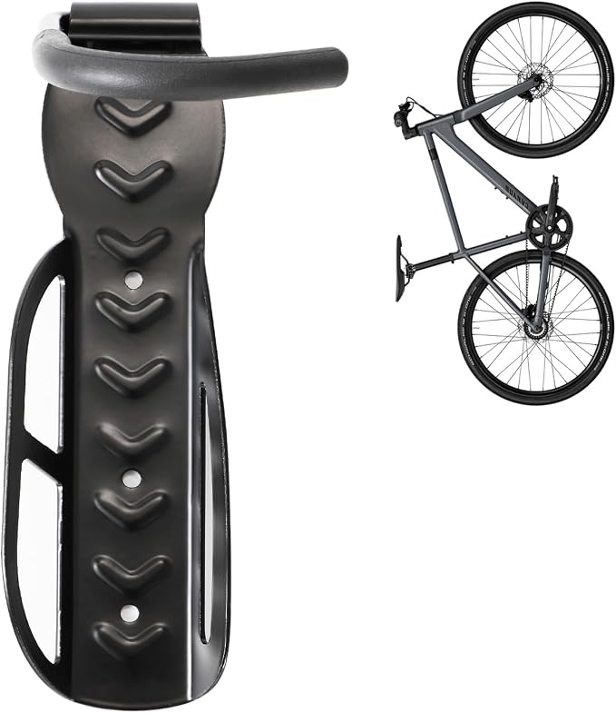 Vertical Bike Rack Wall Mount for Garage–Heavy-Duty Steel Bicycle Hook for by Unknown