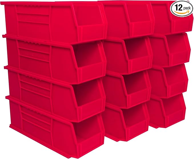 Akro-Mils 30234 AkroBins Plastic Storage Bins, Space-Saving Stackable Bins by Akro-Mils