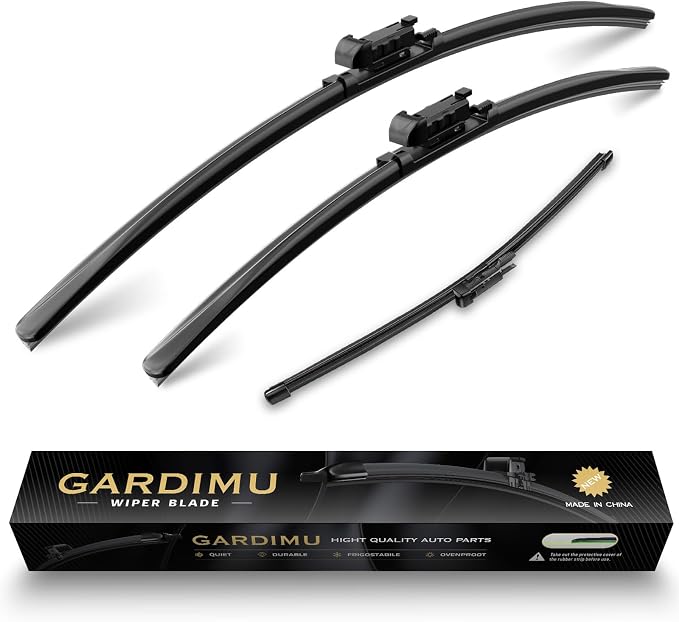 Replacement for BMW X1 2009-2015 Windshield Wiper Blades, 3 Pieces of Car Front by GARDIMU