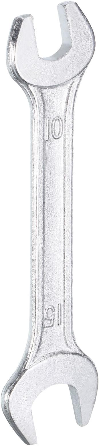 HARFINGTON Double Open End Wrench 10mm x 15mm Metric 15 Degree Offset Angle by HARFINGTON