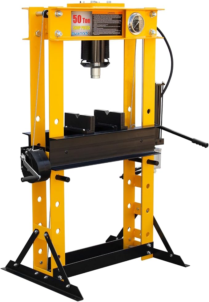 50T Hydralic Shop Press H-Frame Garage/Shop Floor Press by HPDMC