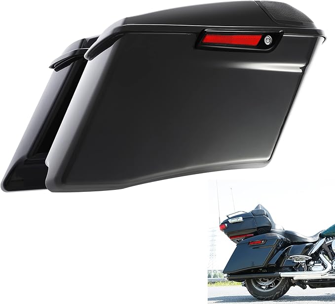 XFMT Motorcycle 4" Extended Hard Saddlebag Fit by XFMT