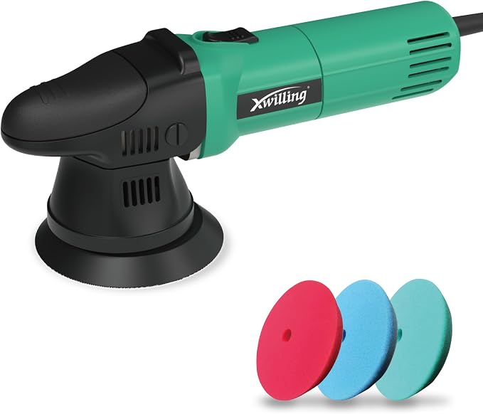 Buffer Polisher, 5-Inch 8MM Dual Action Random Orbital Car Polisher by XWILLING