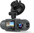 COOAU D30S 4K Dash Cam with GPS Wi-Fi, Front and Inside Dual 2.5K 1080P by COOAU