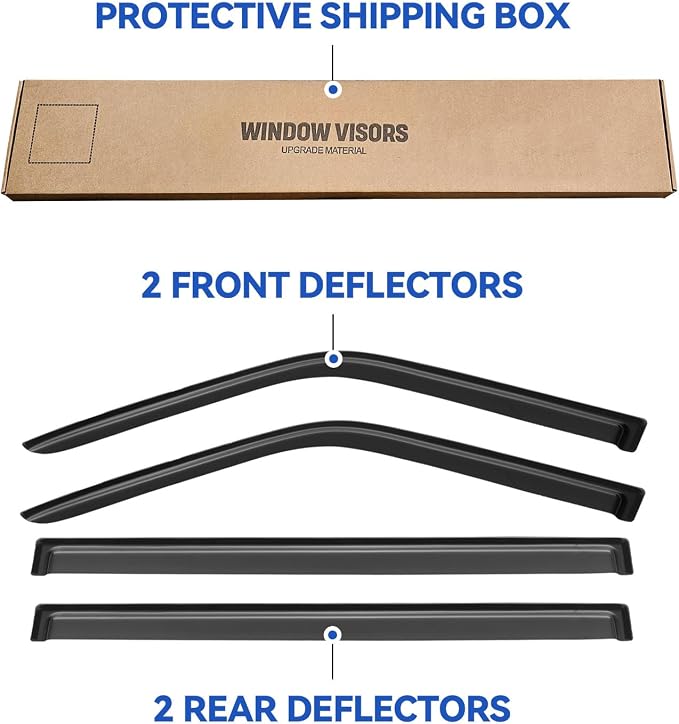 Window Visors Rain Guards Shield - Image 5