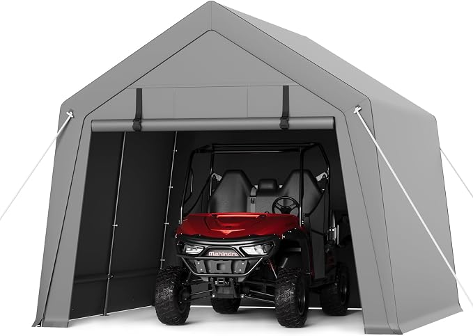 10 x 10 ft Carport Storage Shed, Portable Garage by GarveeLife