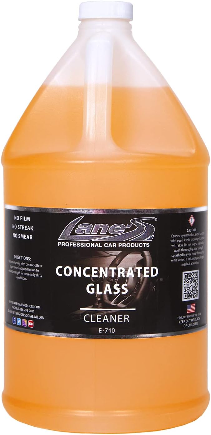 LANE'S Concentrated Auto Glass Cleaner- Window Cleaner, Windshield Cleaner- by LanesCar