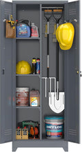 GREATMEET 65" H Metal Garage Storage Cabinets by GREATMEET