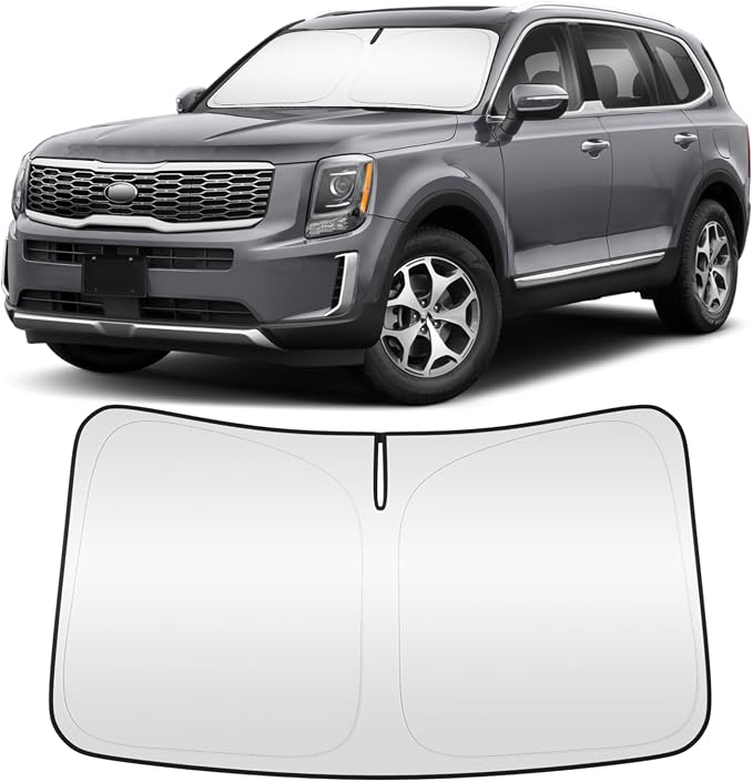 Windshield Sun Shade for Kia Telluride 2020-2025 4-Layer Front Window Shade by ZSLTCL