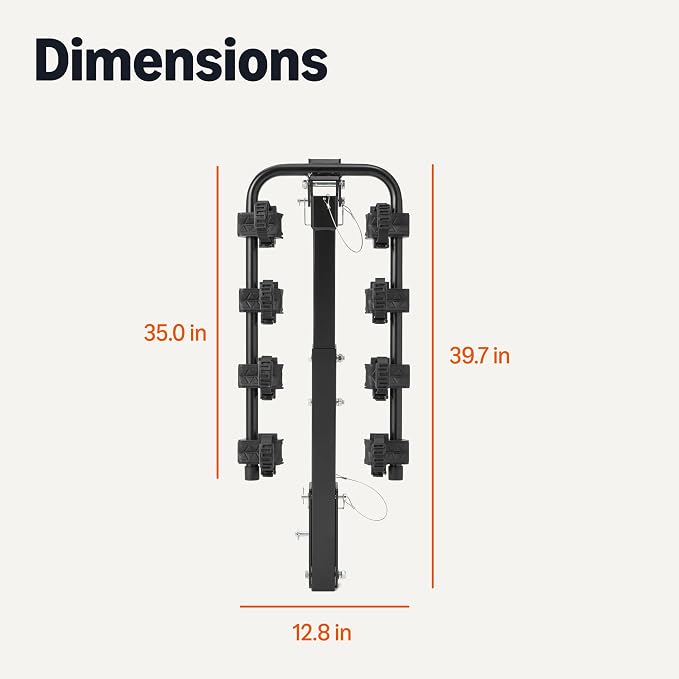 Amazon Basics 4-Bike Hitch Rack - Image 5