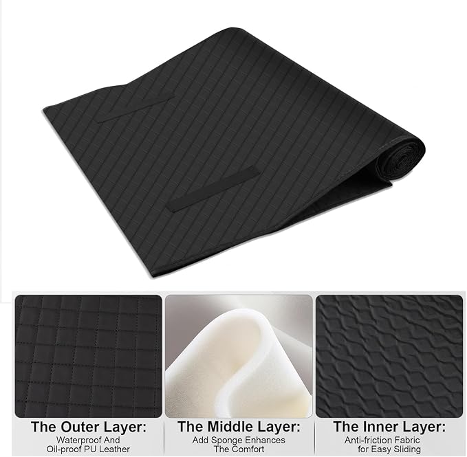 Magical Rolling Creeper Mat, Under Car Repair Mat, 60x28 Inch Portable Creeper - Image 2