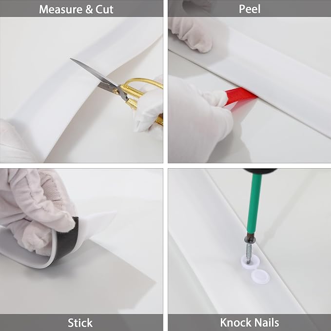 Gaahing Garage Door Top and Sides Seal Strip, Universal Weather Stripping - Image 7