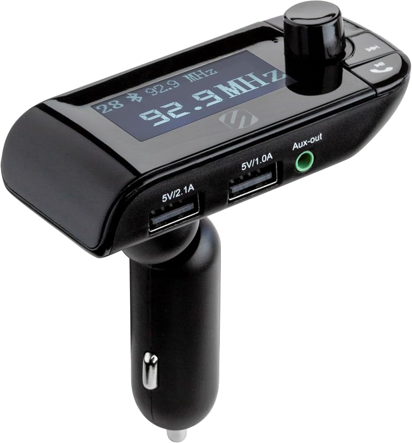 Scosche SBTFM2-XCES0 Select Bluetooth 5.0 FM Transmitter w/ Dual USB Charger by Scosche