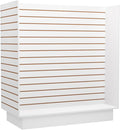 WISDOMFUR H-Unit Slatwall Gondola Display – 4 ft White Freestanding Retail by Unknown