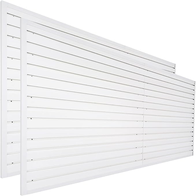 Slat Wall Paneling Garage Wall Organizer, Slat Board PVC Wall Panels Garage by FRAYSCENT