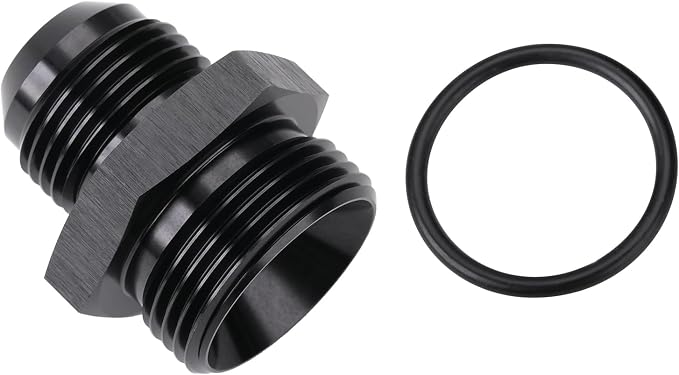 12AN Male Flare to 16AN ORB O-ring Boss Fuel Pump Rail Adapter Fitting Aluminum - Image 3