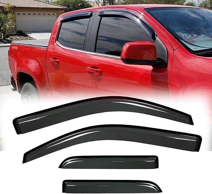 Side Window Wind Deflector, Window Visor fit by Puermto