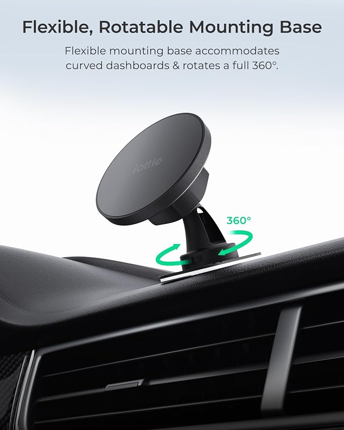 iOttie iTap 3 Magnetic Flush Mount Car Mount Phone Holder - Image 3