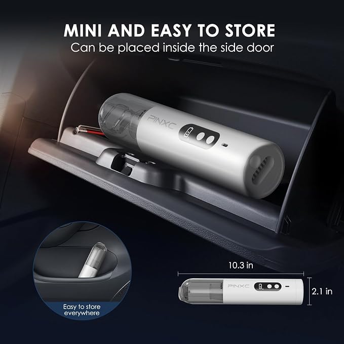 Mini Vacuum Cleaner Cordless 15000PA High Power, Handheld Car Vacuum, 5 in 1 - Image 5