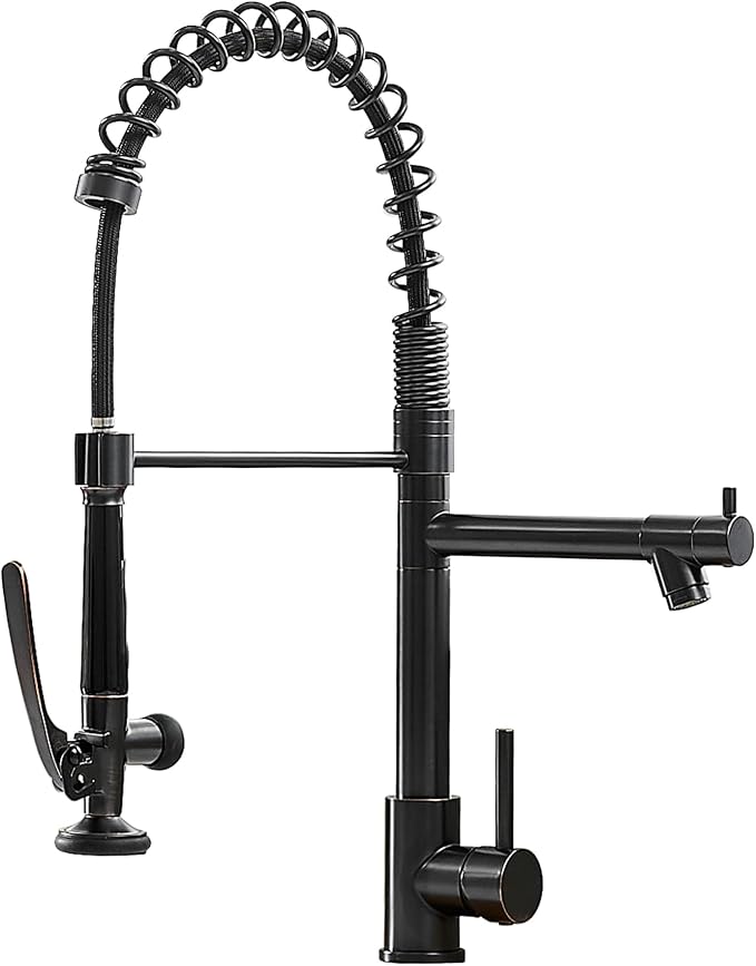 Fapully Commercial Pull Down Kitchen Sink Faucet by Fapully