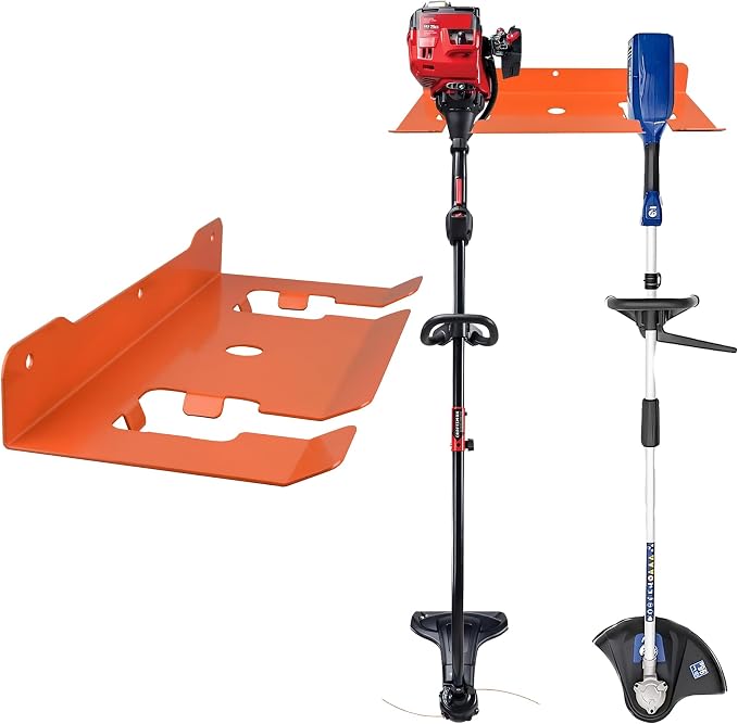 MUTUACTOR Weed Eater Hanger Heavy Duty, 2 Slots Large Opening Garage Organizer by MUTUACTOR