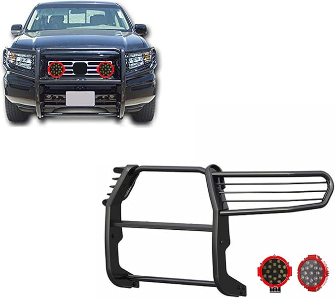 Black Horse Grille Brush Bumper Guard Modular Black Come by BlackHorseOffRoad