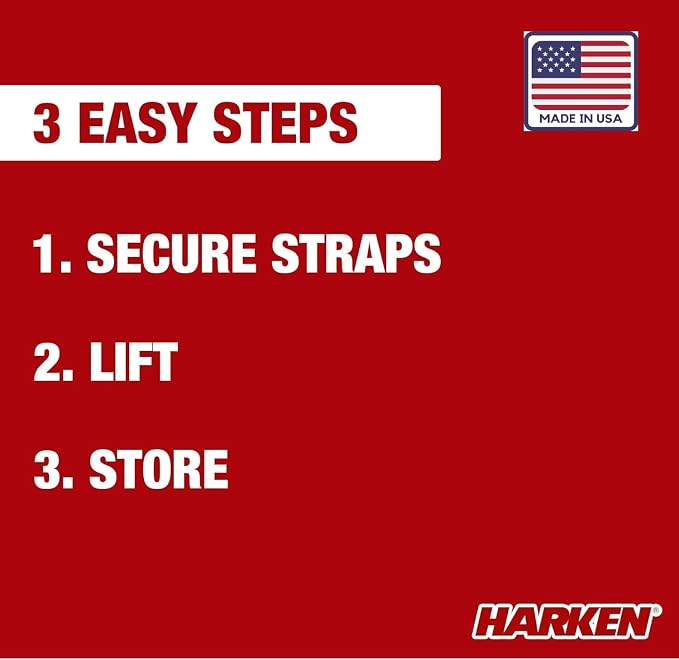 HARKEN - Truck Cap Overhead Garage Storage Hoist, Self-Leveling, Safe Anti-Drop - Image 7