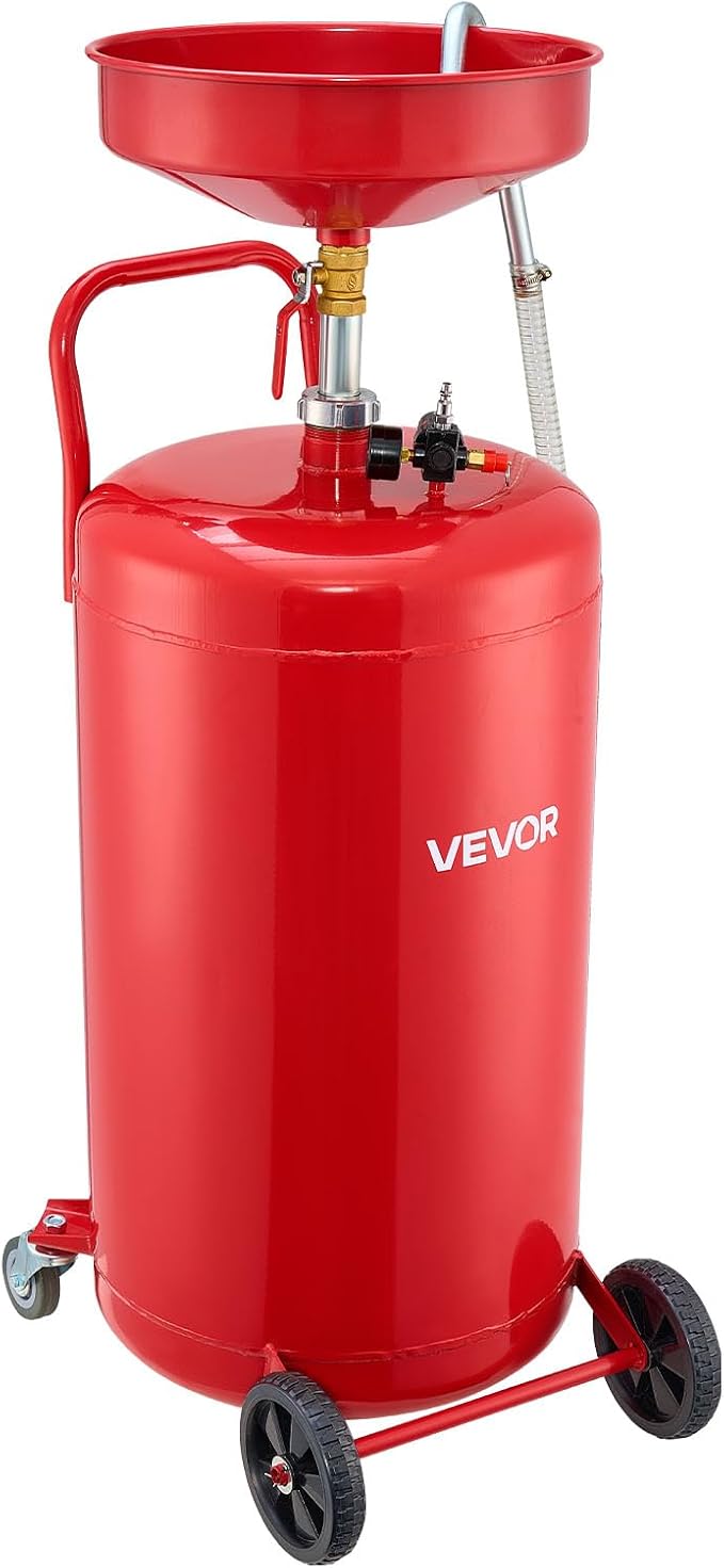 VEVOR 25 Gallon Waste Oil Drain Tank, Air Operated Portable Oil Drainer by VEVOR
