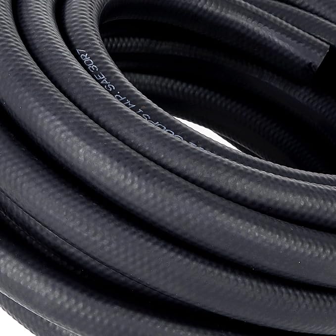 LokoCar Rubber Fuel Hose Line Push Lock 3/16" ID SAE 30R7 NBR 25ft 300PSI Black - Image 8