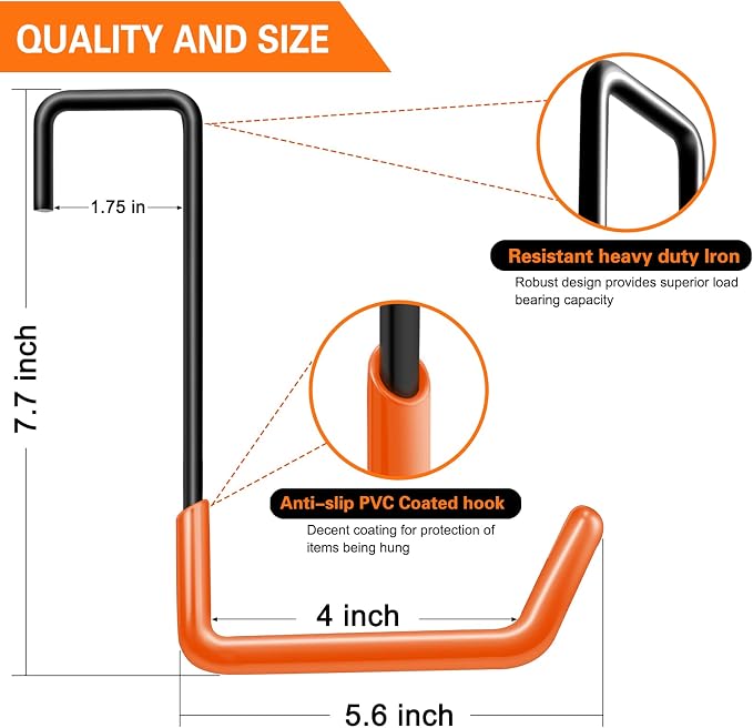 Rafter Hanger Large S Garage Hooks Bike Storage System Holder Organizer - Image 2