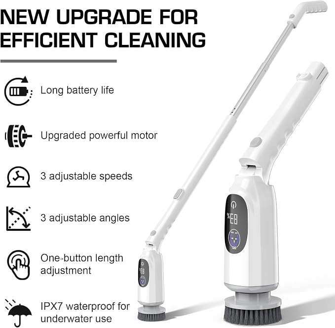 Shower Scrubber, Electric Spin Scrubber - Image 2