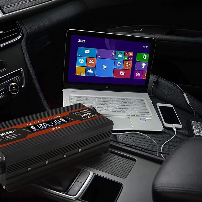 1000W/2000W Car Power Inverter 12v to 110v DC to AC Converter - Image 7