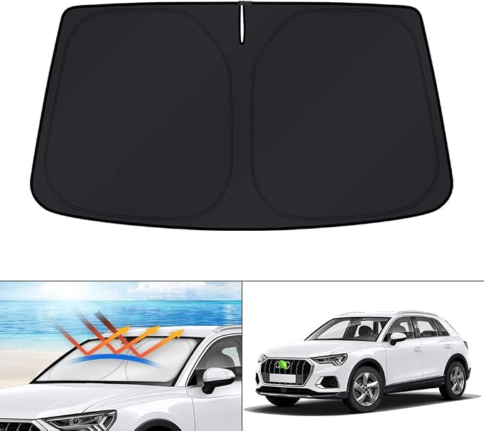 KUST Windshield Sun Shade for 2019-2025 2026 Audi Q3 Accessories Custom Fit by KUST