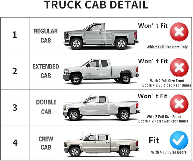 Window Visors Compatible with 2004-2012 Chevy Colorado/GMC Canyon Crew Cab - Image 4