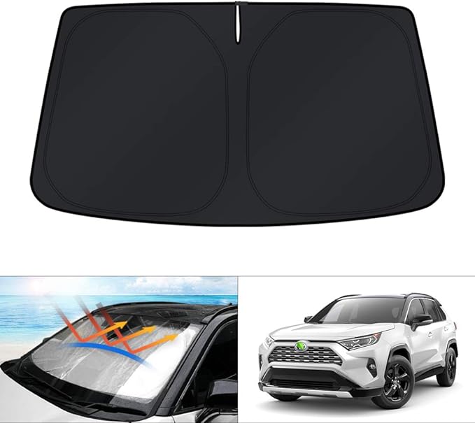 KUST Windshield Sun Shade for Toyota RAV4 2019-2023 2024 2025 Window Shade Sun by KUST