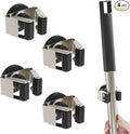 4 Pack Magnetic Mop Broom Holder, Heavy Duty Magnetic Mop Hanger by SKNOOYLIGHT